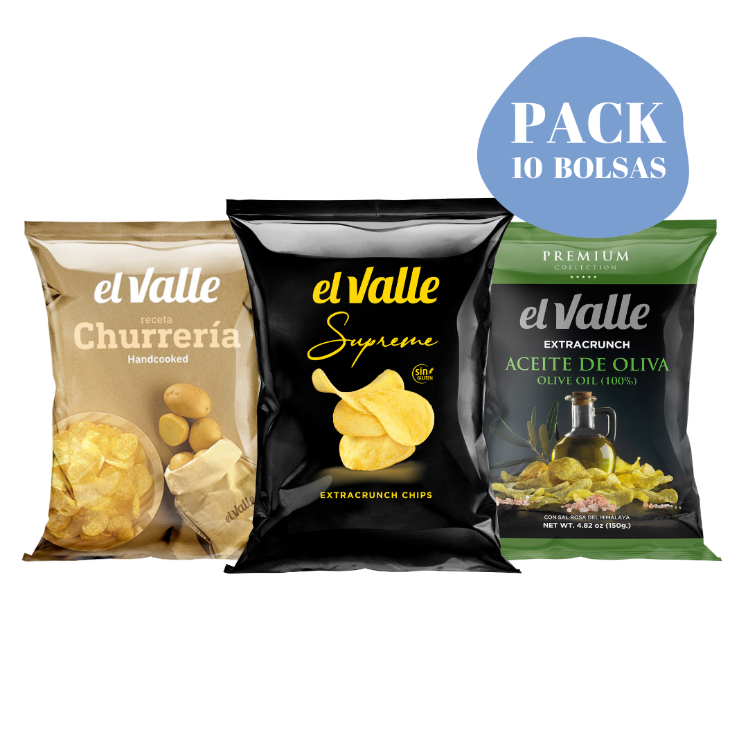 Caja Patatas Fritas Premium Trufa Negra – Snacks El Valle Tienda